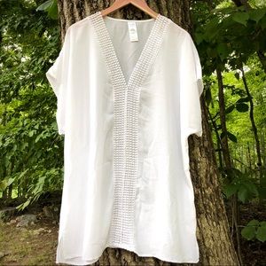 TIME AND TRU sheer beach cover up